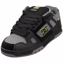 DC Shoes Stag Mens Skate Trainers in Black Grey - 8