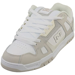 DC Shoes Stag Mens Skate Trainers in White Stone - 7.5 UK