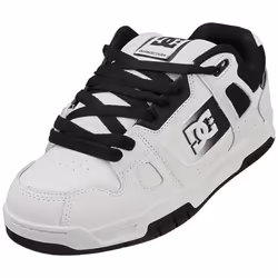 DC Shoes Stag Mens Skate Trainers in White Black - 7