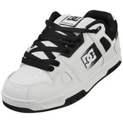 DC Shoes Stag Mens Skate Trainers in White Black - 7
