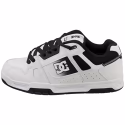 DC Shoes Stag Mens Skate Trainers in White Black - 7