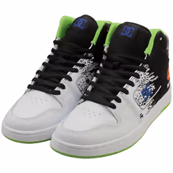 DC Shoes Ken Block 43i Manteca 4 Hi Mens Skate Trainers in Black White Multicolor - 8.5