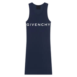 Givenchy Tank Top Mini Ribbed Dark Navy Blue Dress