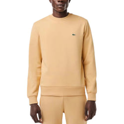 Lacoste Mens Fleece Sweatshirt Knitted Jumper - Beige, S