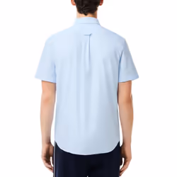 LACOSTE CH8522 Mens Shirts Short Sleeve Casual Tops - Pastel Blue, S