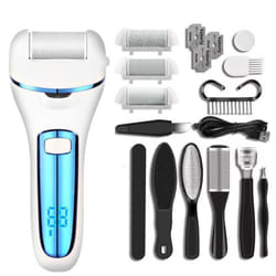 Electric Foot File Callus Remover For Feet Rechargeable Foot Care Pedicure Kit Professional Foot Spa Kit For Remove Cracked Heels Callus - blue, 1 set