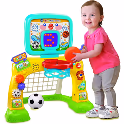 VTech 3-in-1 Sports Centre, Baby Interactive Toy with Colours and Sounds, Learning with Role-Play, Suitable for Baby Boys & Girls from 12 to 36 Months