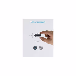 Anker Car Charger, Mini Aluminum Alloy 24W Dual USB Car Charger, PowerDrive 2 Alloy Car Adapter with Blue LED for iPhon