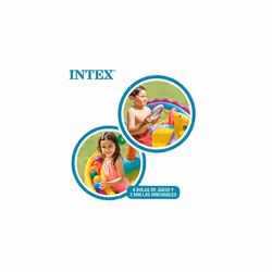 Intex Dinoland Play Center Inflatable Water Play Center, Assorted Model (with and without volcano), Multicoloured, 333x229x112 cm, 280 Litre
