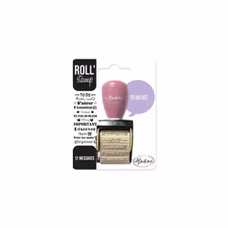 - Roll' Stamp to Do List - Stamp - 12 Stamp Messages - Ideal for Bullet Journal, Scrapbooking 02164-3.5 x 8 x 10.5 cm Black