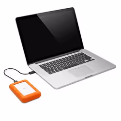 LaCie Rugged Mini external hard drive 1 TB 5400 RPM 2.5" Micro-USB B 3.2 Gen 1 (3.1 Gen 1) Orange, Silver