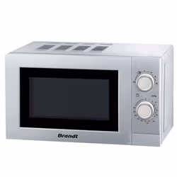 Brandt SM2016S, Countertop, Solo microwave, 20 L, 700 W, Rotary, Silver