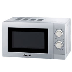 Brandt SM2016S microwave Silver Solo microwave Countertop 20 L 700 W