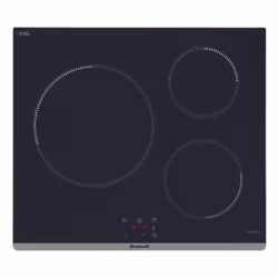 Brandt TI364B, Black, Built-in, 59 cm, Zone induction hob, Glass-ceramic, 3 zone(s)