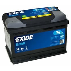 Exide Excell EB741 vehicle battery Sealed Lead Acid (VRLA) 74 Ah 12 V 680 A Car