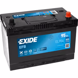 Exide EFB EL954, EFB (Enhanced Flooded Battery), 95 Ah, 12 V, 800 A, Car, Maintenance Free