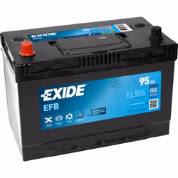 Exide EFB EL955, EFB (Enhanced Flooded Battery), 95 Ah, 12 V, 800 A, Car, Maintenance Free