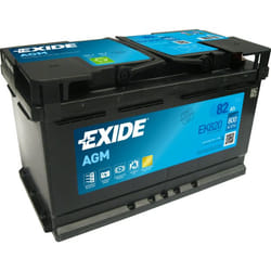 Exide EK820 vehicle battery AGM (Absorbed Glass Mat) 82 Ah 12 V 800 A Car