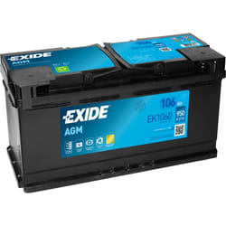 Exide EK1060 vehicle battery AGM (Absorbed Glass Mat) 106 Ah 12 V 950 A Car
