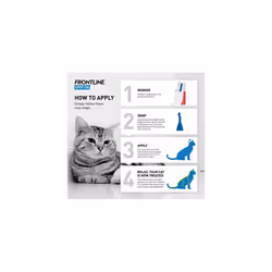 Spot On Flea & Tick Treatment for Cats - 3 Pipettes