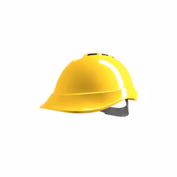 MSA V-GARD 200 VENTED SAFETY HELMET YELLOW