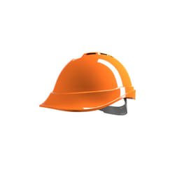 MSA V-GARD 200 VENTED SAFETY HELMET ORANGE