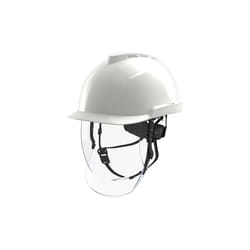 MSA V-GARD 950 ELECTRICIAN SAFETY HELMET WITH FACE SHIELD WHITE