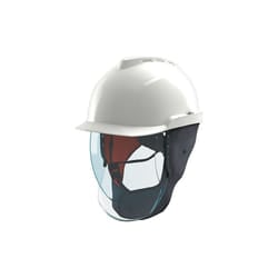 MSA V-GARD 950 CLASS 2 ELECTRICIAN SAFETY HELMET WITH FACE SHIELD WHITE