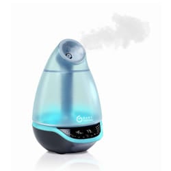 Babymoov Hygro Plus Cool Mist Humidifier 3-in-1 Humidity Control  Multicolored Night Light & Essential Oil Diffuser Easy Use and Care-Blue(NO Filter N