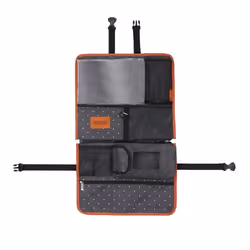 Badabulle B045604 baby carriage accessory Organizer bag PVC, Polyester Black, Orange