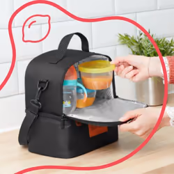 Badabulle Pick & Go thermal container Thermal bag 5 L Black, White
