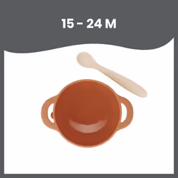 BabyMoov Taste' ISY Toddler cutlery set Orange Silicone