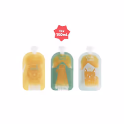 Badabulle Lot of 15 reusable water bottles 150 ml, 100% airtight