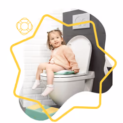 Badabulle B027008 toilet seat Soft toilet seat Polypropylene (PP), Polyvinyl chloride (PVC) Green, White