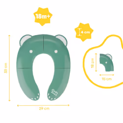 Potty Training Folding Toilet seat Reducer,Green - Additional view 4