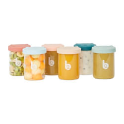 BabyMoov A004314 food storage container Round Jar 0.25 L Transparent 6 pc(s)