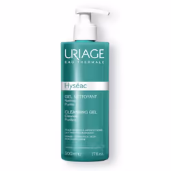 Uriage Hyséac Cleansing Gel 500 ml, Cleansing gel, Women, Combination skin, Cleansing, Purifying, Refreshing, Glycerin, Pump  ...