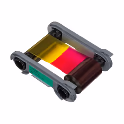 The Evolis R6F203E100 YMCKO-K full-colour ribbon with overlay is a cost-saving solution for dual-sided card printing. Printin ...