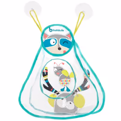 Badabulle B021002, Bath toy organizer, Boy/Girl, Polyester, Turquoise, White, Yellow