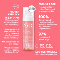 PALPEBRAL Soothing Hydrating Face Balm for Sensitive Skin and Irritated Eyelids Prone to Redness, Itching and Extreme Dryness, Fragrance-Free, 30ml - Additional view 4
