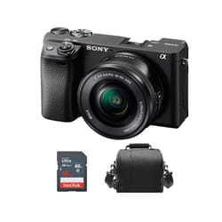 SONY A6400 Black KIT SEL 16-50MM F3.5-5.6 OSS Black +Bag +16GB SD card