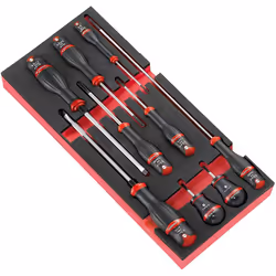 Facom MODM.AT4 Modules of 9 PROTWIST® Screwdrivers in Foam Tray â 900 g
