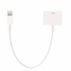 Lighting Adapter Cable to 30 pin Charge & Synchronisation White Iphone