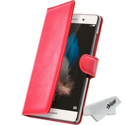 Avizar FOLIO-COW-RD-P8LTE mobile phone case Wallet case Red
