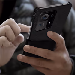 Polycarbonate Case for Xiaomi Mix 4 with Bi-material Coating Card Case - Black