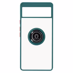 Case for Google Pixel 6 Bi-material with Metal Ring - Green