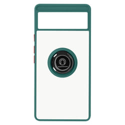 Case for Google Pixel 6 Bi-material with Metal Ring - Green