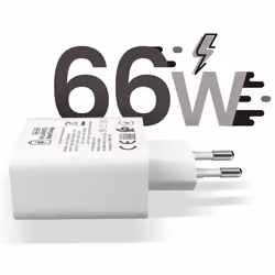 Original Huawei Wall Charger, 66W SuperCharge, White, USB