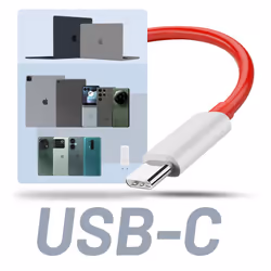 USB-C Cable 6.5A OnePlus Original, Warp Charge 1m - Red