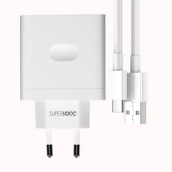Oppo USB Charger SuperVOOC 65W with USB to USB-C Cable VCA7GACH Model